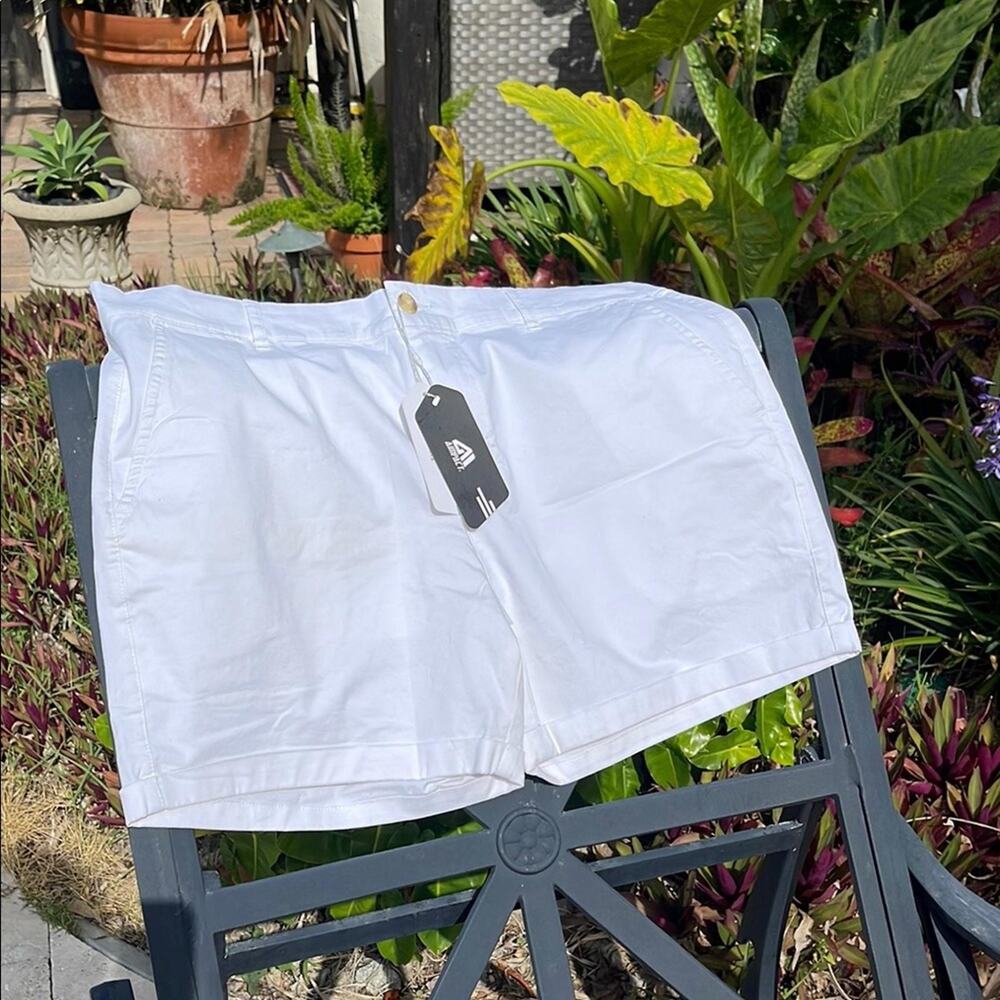 White 5” inseam Shorts